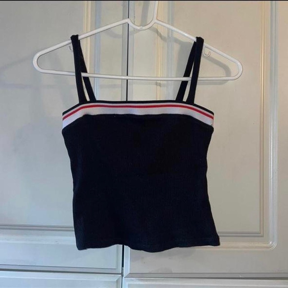 Bershka Black Stripe Tank Top